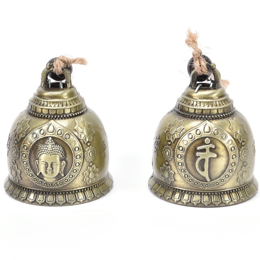 Bronze good LUCK Feng shui dragon, elephant, or Buddha bell - Picture 9 of 11